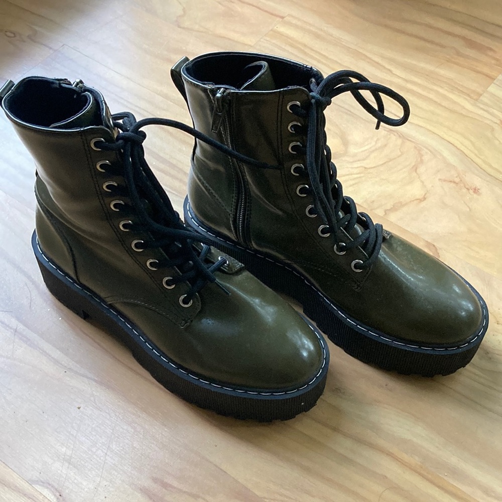 Divided Green Boots